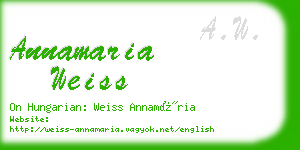 annamaria weiss business card